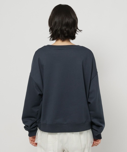 niko and...(ニコアンド)の「ブラッシュエンブロ裏毛プルオーバー(スウェット・レディース・ネイビー/レッド/グレー・MEDIUM/LARGE)」の20枚目の写真