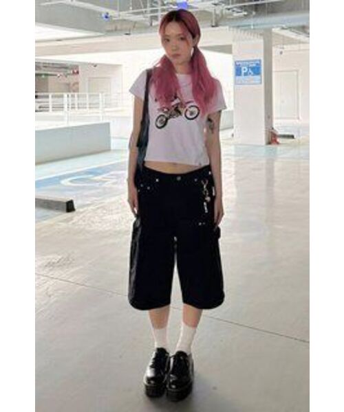 THEVINYLHOUSE（ザバイニルハウス）の「CARPENTER DENIM SHORTS BLACK (VH2EMUPA60A)（その他パンツ・メンズ・その他・L/M/S）」の4枚目の写真