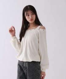 repipi armario | EYELETオフショルスウェット(スウェット)