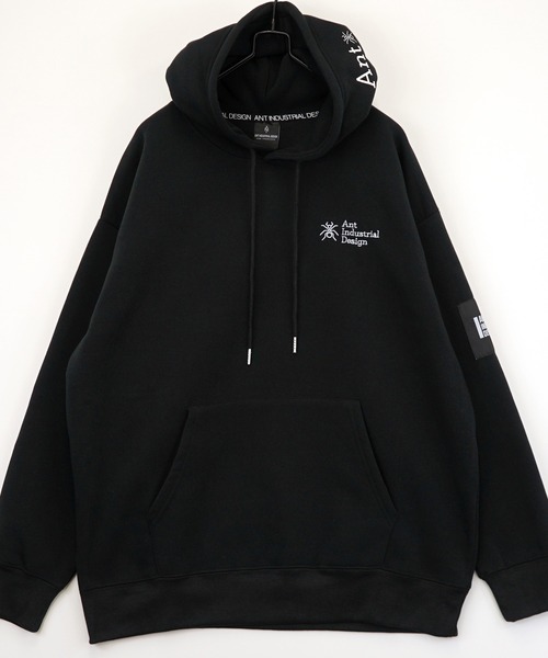 L'atelier(ラトリエ)の「グラフィック パーカー ワイド 長袖スウェット ワンポイント ロゴ(パーカー・メンズ・ブラック系その他2/ホワイト系2/ブラック系2・L/LL/M)」の20枚目の写真