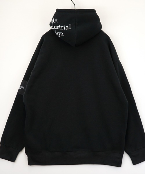 L'atelier(ラトリエ)の「グラフィック パーカー ワイド 長袖スウェット ワンポイント ロゴ(パーカー・メンズ・ブラック系その他2/ホワイト系2/ブラック系2・L/LL/M)」の18枚目の写真
