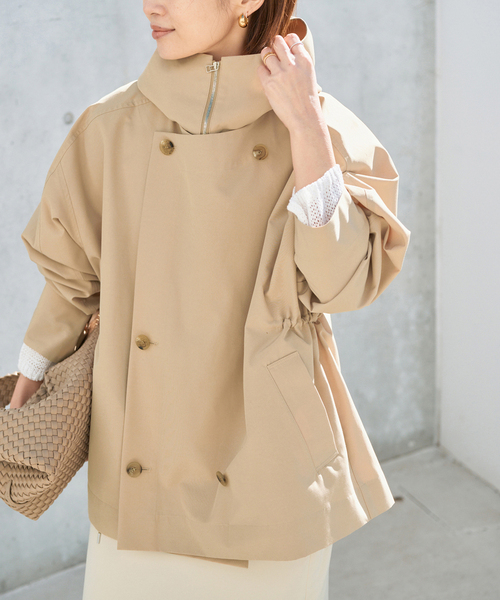 限定価格　2回着用のみ　Chaos VACHEMENT タフタブルゾン　ベージュ Chaos｜◇VACHEMENT◇別注タフタブルゾン | Rakuten Fashion(楽天