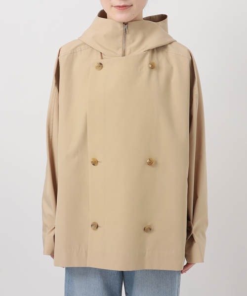 IENA（イエナ）の「《一部サイズ別注》VACHEMENT/ヴァシュモン シェルタフタ ショート コート（その他アウター・レディース・ブラック/ベージュ・38/36）」の5枚目の写真