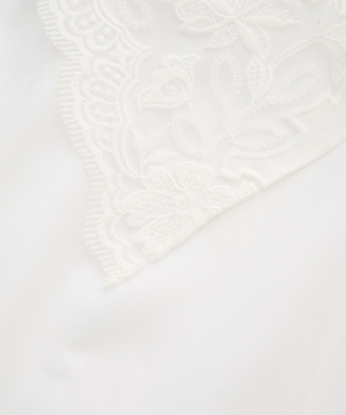 ROPE'（ロペ）の「レースカラープルオーバーブラウス（シャツ/ブラウス・レディース・ブラック/ホワイト・FREE）」の8枚目の写真