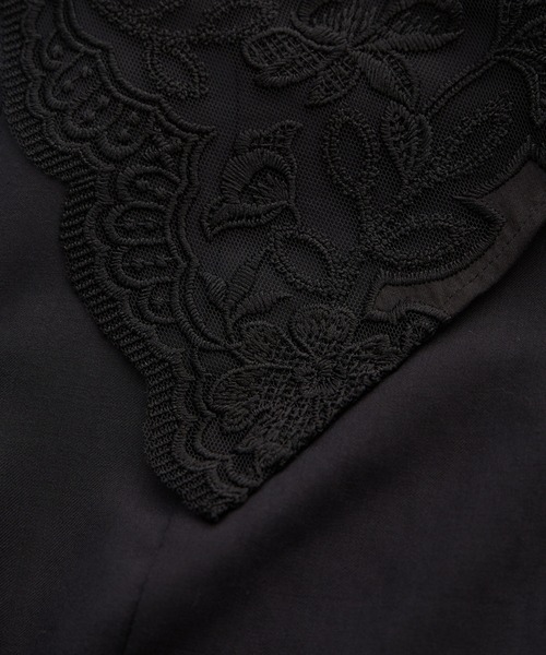 ROPE'（ロペ）の「レースカラープルオーバーブラウス（シャツ/ブラウス・レディース・ブラック/ホワイト・FREE）」の9枚目の写真