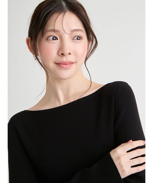 CELFORD（セルフォード）の「ラッフルスカートドッキングニットワンピ（ワンピース・レディース・ライトグレー/サックスブルー/ブラック・38/36）」の15枚目の写真