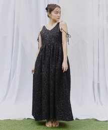 Olu.（オルドット）の「フリルリボンジャガードワンピース（ワンピース）」