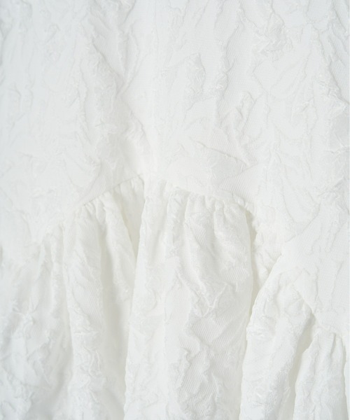 Olu.（オルドット）の「フリルリボンジャガードワンピース（ワンピース・レディース・ブラック×ベージュ/ホワイト系その他/ブラック・0/1）」の12枚目の写真