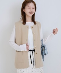 coca（coca） | 金ボタンニットベスト | セレモニー オフィス ママスーツ フォーマルウェア スーツ 卒業式(ベスト)