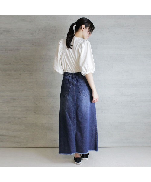 aity(アイティ)の「M-5L ギャザー袖ドルマン 半袖カットソー 夏服(Tシャツ/カットソー・レディース・ライトベージュ/ブラック/ホワイト/チャコールグレー・4L~5L/LL~3L/M~L)」の19枚目の写真