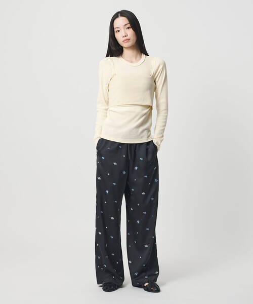 BEAUTY&YOUTH UNITED ARROWS(ビューティーアンドユースユナイテッドアローズ)の「コットンポリウレタン ロングスリーブカットソー&バンドゥ(Tシャツ/カットソー・レディース・ブラック/ライム/クリーム・FREE)」の9枚目の写真