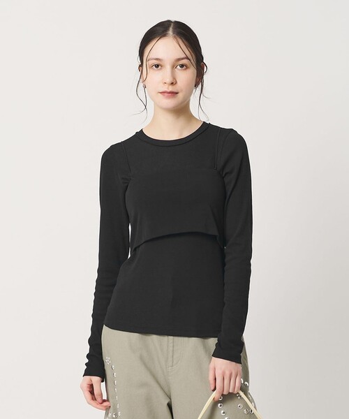 BEAUTY&YOUTH UNITED ARROWS(ビューティーアンドユースユナイテッドアローズ)の「コットンポリウレタン ロングスリーブカットソー&バンドゥ(Tシャツ/カットソー・レディース・ブラック/ライム/クリーム・FREE)」の12枚目の写真