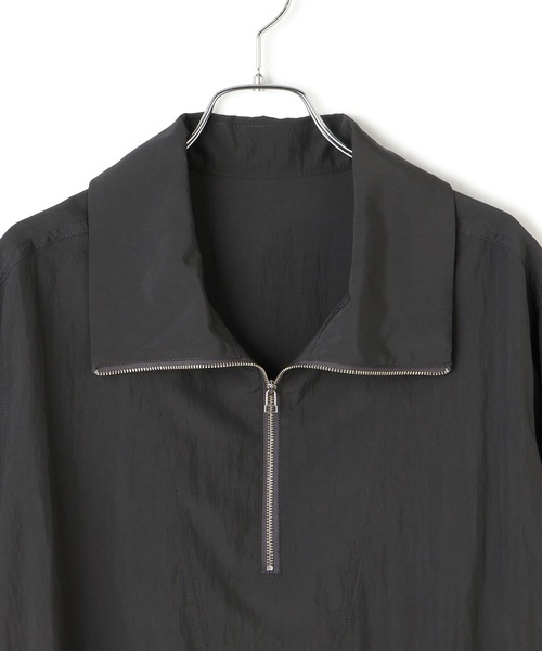 ADAM ET ROPE'（アダムエロペ）の「ハーフZIPシャツ（シャツ/ブラウス・レディース・オフホワイト/チャコールグレー・FREE）」の13枚目の写真