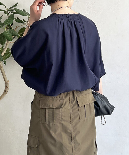 un dix cors(アンディコール)の「接触冷感異素材プルオーバー(Tシャツ/カットソー・レディース・オフホワイト・FREE)」の10枚目の写真