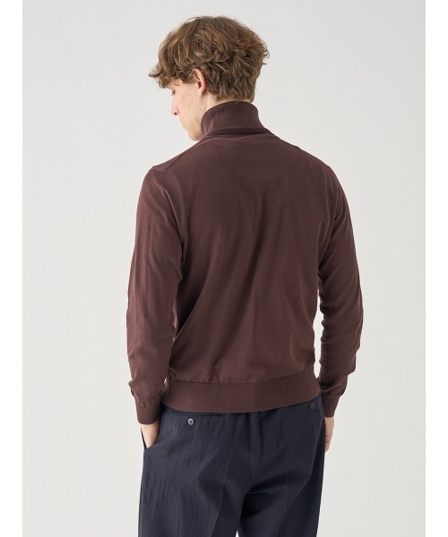 JOHN SMEDLEY(ジョンスメドレー)の「タートルネック長袖コットンニットプルオーバー(ニット/セーター・メンズ・ブラウン系その他2・S/M/L)」の7枚目の写真