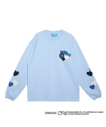 ハローキティコラボ（ハローキティコラボ）の「COIN PARKING DELIVERY × SANRIO CHARACTERS PATCHWORK L/S TEE（Tシャツ/カットソー）」