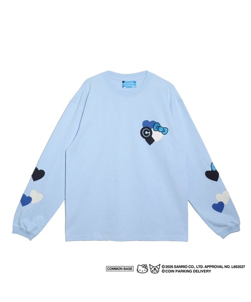sanrio（サンリオ）の「COIN PARKING DELIVERY × SANRIO CHARACTERS PATCHWORK L/S TEE（Tシャツ/カットソー・メンズ・ライトブルー/ブラック/ホワイト・S-M/L-XL）」の2枚目の写真