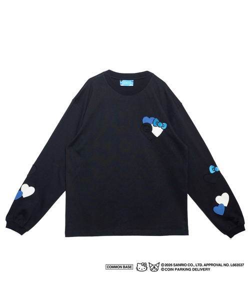 sanrio（サンリオ）の「COIN PARKING DELIVERY × SANRIO CHARACTERS PATCHWORK L/S TEE（Tシャツ/カットソー・メンズ・ライトブルー/ブラック/ホワイト・S-M/L-XL）」の3枚目の写真
