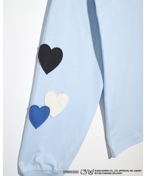 sanrio（サンリオ）の「COIN PARKING DELIVERY × SANRIO CHARACTERS PATCHWORK L/S TEE（Tシャツ/カットソー・メンズ・ライトブルー/ブラック/ホワイト・S-M/L-XL）」の4枚目の写真