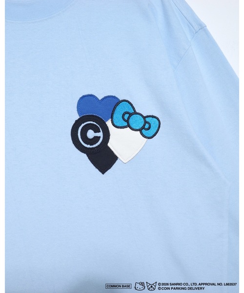 sanrio（サンリオ）の「COIN PARKING DELIVERY × SANRIO CHARACTERS PATCHWORK L/S TEE（Tシャツ/カットソー・メンズ・ライトブルー/ブラック/ホワイト・S-M/L-XL）」の7枚目の写真