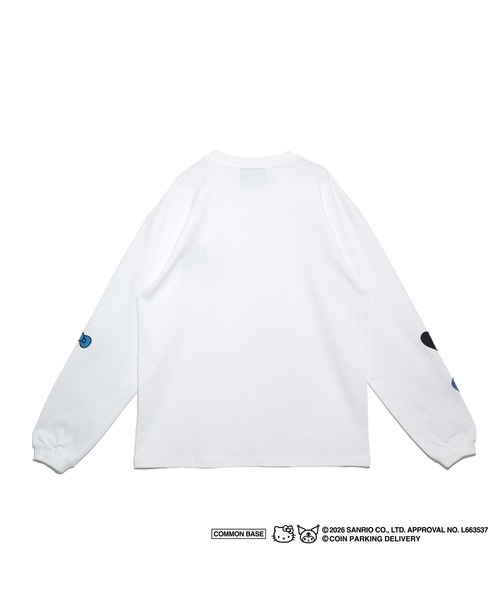 sanrio（サンリオ）の「COIN PARKING DELIVERY × SANRIO CHARACTERS PATCHWORK L/S TEE（Tシャツ/カットソー・メンズ・ライトブルー/ブラック/ホワイト・S-M/L-XL）」の13枚目の写真