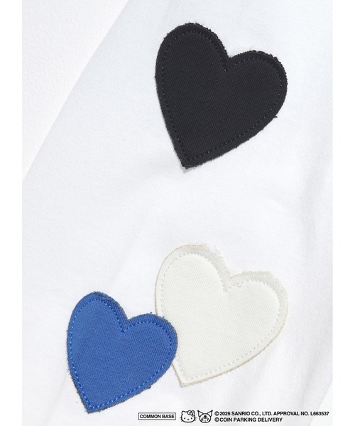 sanrio（サンリオ）の「COIN PARKING DELIVERY × SANRIO CHARACTERS PATCHWORK L/S TEE（Tシャツ/カットソー・メンズ・ライトブルー/ブラック/ホワイト・S-M/L-XL）」の10枚目の写真