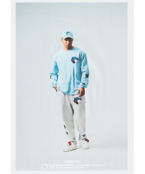 sanrio（サンリオ）の「COIN PARKING DELIVERY × SANRIO CHARACTERS PATCHWORK L/S TEE（Tシャツ/カットソー・メンズ・ライトブルー/ブラック/ホワイト・S-M/L-XL）」の21枚目の写真