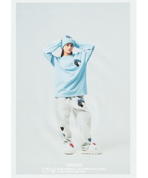 sanrio（サンリオ）の「COIN PARKING DELIVERY × SANRIO CHARACTERS PATCHWORK L/S TEE（Tシャツ/カットソー・メンズ・ライトブルー/ブラック/ホワイト・S-M/L-XL）」の19枚目の写真