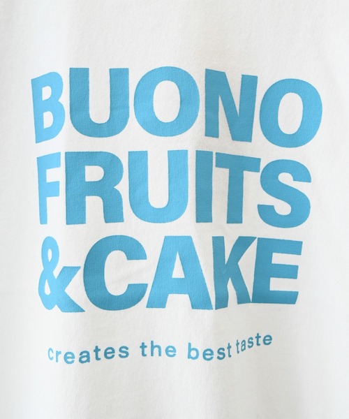 undeny.(アンディニ-)の「undeny/アンディニー FRUITS & CAKE Tシャツ(Tシャツ/カットソー・レディース・チャコールグレー/ベージュ系その他/ホワイト・F)」の7枚目の写真