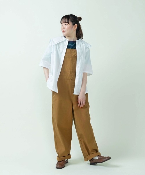PAR ICI(パーリッシィ)の「タイプライター セーラーカラーブラウス(シャツ/ブラウス・レディース・ホワイト/ストライプ/チャコールグレー/サックスブルー・FREE)」の20枚目の写真