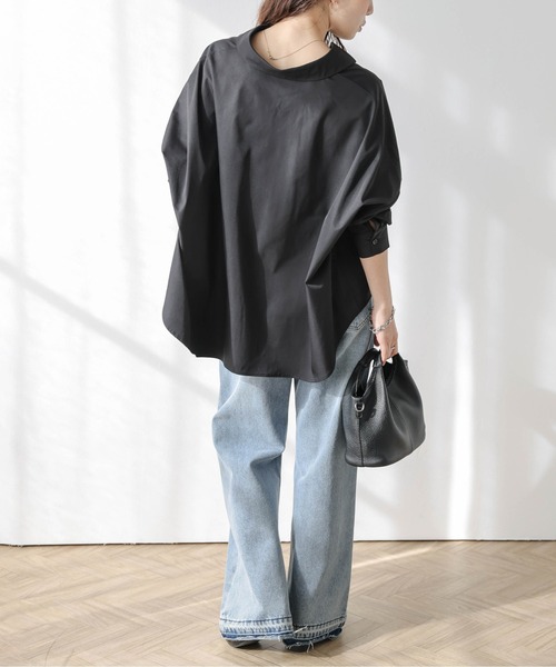 AMELY(エミリー)の「スキッパーデザイン シャツブラウス(シャツ/ブラウス・レディース・オフホワイト/ブラック・フリー)」の18枚目の写真