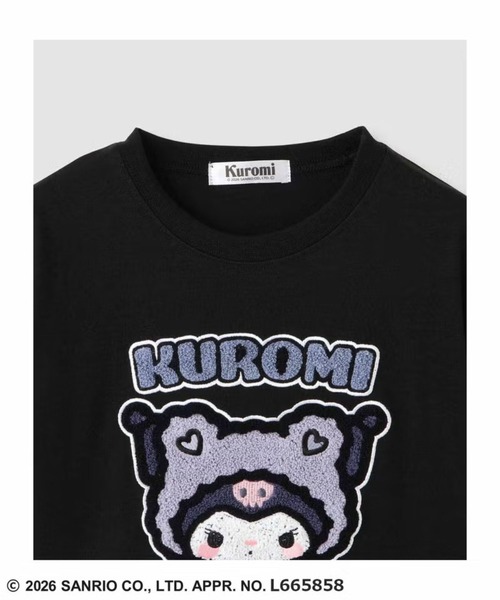 sanrio（サンリオ）の「【Sanrio /サンリオ】キャラクターズ 半袖Tシャツ サガラ刺繍（Tシャツ/カットソー・キッズ・ブルー/ミント/ブラック/クリーム/サックスブルー/オフホワイト/ラベンダー・160cm/110cm/100cm/120cm/130cm/140cm/150cm）」の21枚目の写真