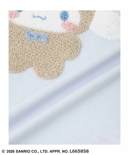 sanrio（サンリオ）の「【Sanrio /サンリオ】キャラクターズ 半袖Tシャツ サガラ刺繍（Tシャツ/カットソー・キッズ・ブルー/ミント/ブラック/クリーム/サックスブルー/オフホワイト/ラベンダー・160cm/110cm/100cm/120cm/130cm/140cm/150cm）」の19枚目の写真