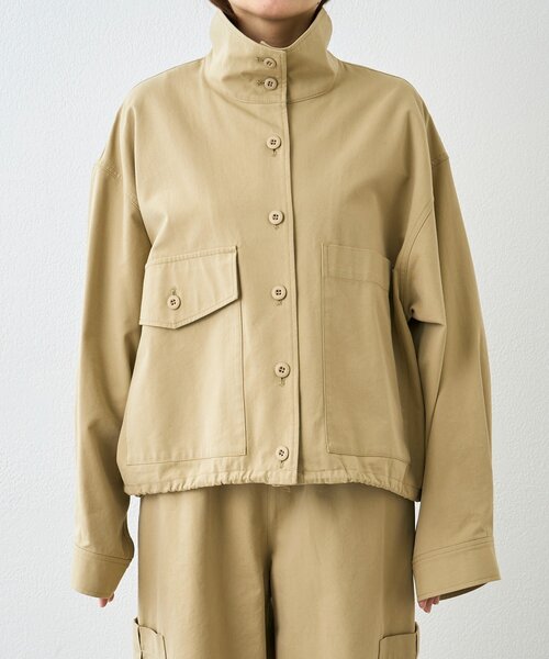 RIVE DROITE（リヴドロワ）の「予約【A・MONN(アモン)】ミリタリースタンドシャツ（シャツ/ブラウス・レディース・ベージュ/カーキ・FREE）」の10枚目の写真