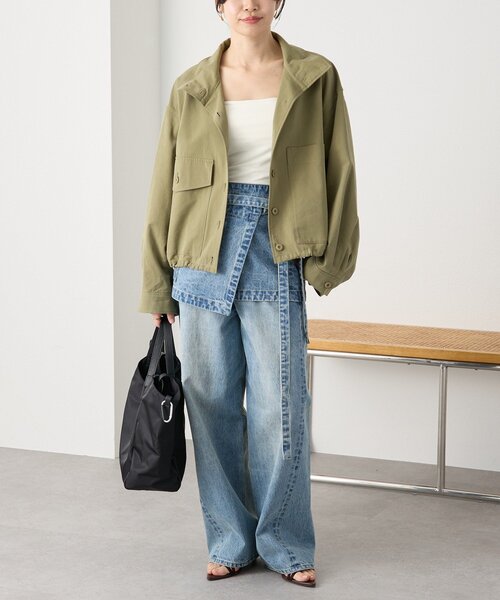 RIVE DROITE（リヴドロワ）の「予約【A・MONN(アモン)】ミリタリースタンドシャツ（シャツ/ブラウス・レディース・ベージュ/カーキ・FREE）」の21枚目の写真