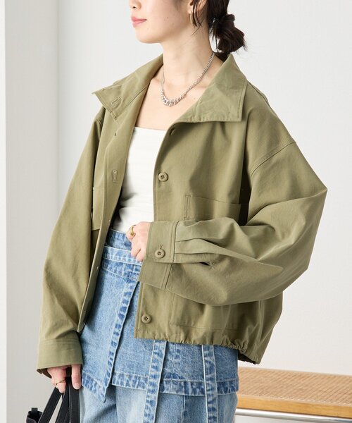 RIVE DROITE（リヴドロワ）の「予約【A・MONN(アモン)】ミリタリースタンドシャツ（シャツ/ブラウス・レディース・ベージュ/カーキ・FREE）」の17枚目の写真