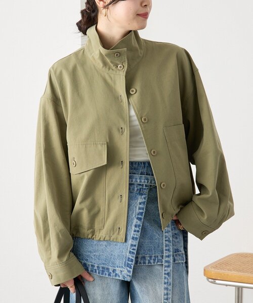 RIVE DROITE（リヴドロワ）の「予約【A・MONN(アモン)】ミリタリースタンドシャツ（シャツ/ブラウス・レディース・ベージュ/カーキ・FREE）」の15枚目の写真