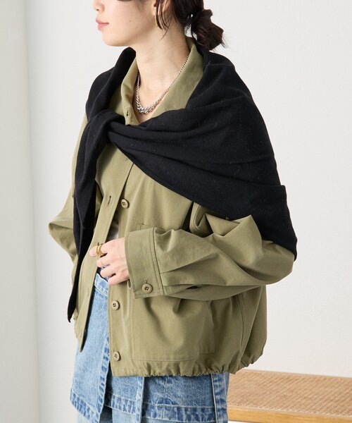 RIVE DROITE（リヴドロワ）の「予約【A・MONN(アモン)】ミリタリースタンドシャツ（シャツ/ブラウス・レディース・ベージュ/カーキ・FREE）」の14枚目の写真