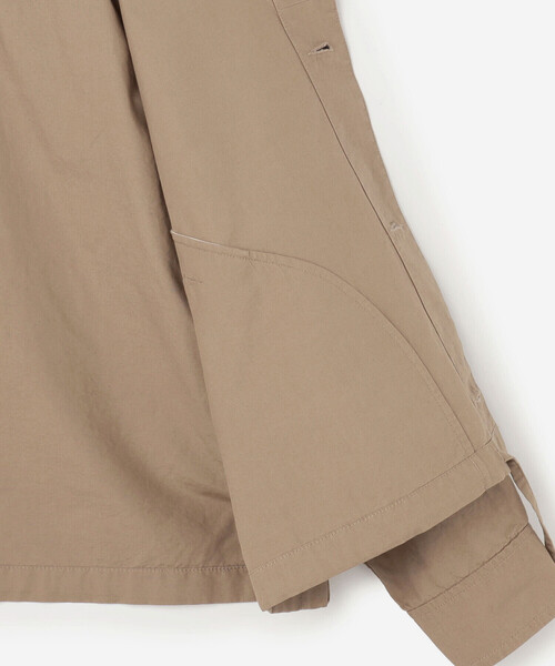 DANTON(ダントン)の「DANTON | コットンリネンダンプ ショートフードジャケット WOMEN(その他アウター・レディース・オフホワイト/ベージュ系その他・34/36)」の4枚目の写真