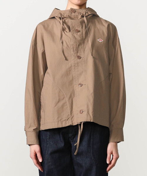 DANTON(ダントン)の「DANTON | コットンリネンダンプ ショートフードジャケット WOMEN(その他アウター・レディース・オフホワイト/ベージュ系その他・34/36)」の6枚目の写真