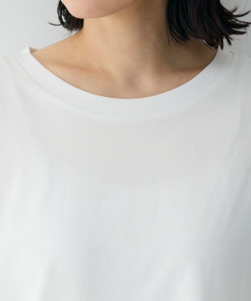 Green Parks(グリーンパークス)の「ホワイトインナーストレートプルオーバー(Tシャツ/カットソー・レディース・オフホワイト・FREE)」の9枚目の写真