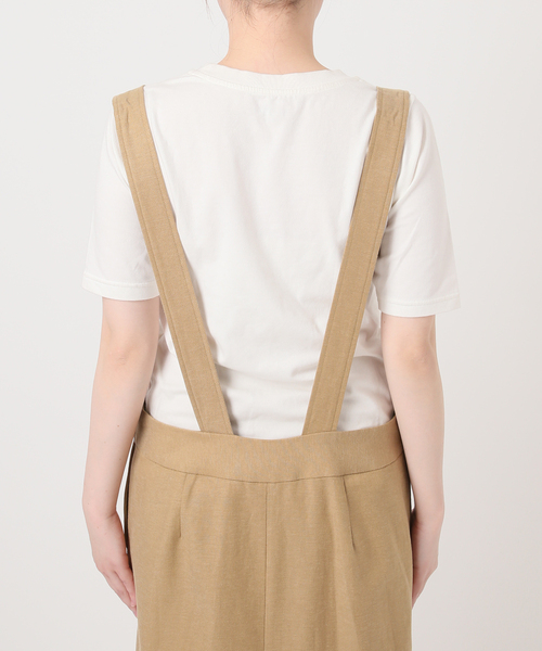 SLOBE IENA(スローブイエナ)の「《WEB限定》アイラインフロントジップジャンパースカート(ワンピース・レディース・ベージュ/ブラック・FREE)」の12枚目の写真