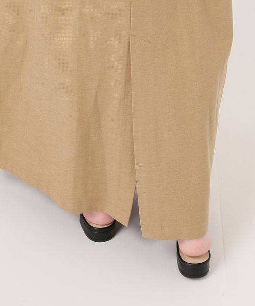 SLOBE IENA(スローブイエナ)の「《WEB限定》アイラインフロントジップジャンパースカート(ワンピース・レディース・ベージュ/ブラック・FREE)」の17枚目の写真
