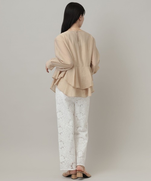 A part by（アパートバイ）の「レースストレートパンツ（その他パンツ・レディース・ブラック/オフホワイト・FREE）」の17枚目の写真