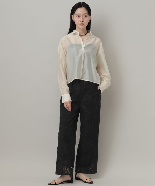 A part by（アパートバイ）の「レースストレートパンツ（その他パンツ・レディース・ブラック/オフホワイト・FREE）」の22枚目の写真