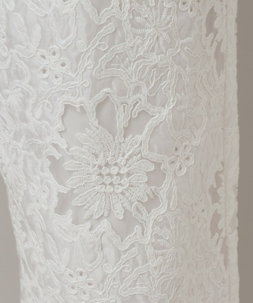 A part by（アパートバイ）の「レースストレートパンツ（その他パンツ・レディース・ブラック/オフホワイト・FREE）」の12枚目の写真