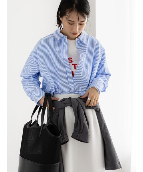 Te chichi(テチチ)の「オーバーサイズシャツ(シャツ/ブラウス・レディース・ブルー/オフホワイト/ピンク/サックスブルー・F)」の13枚目の写真