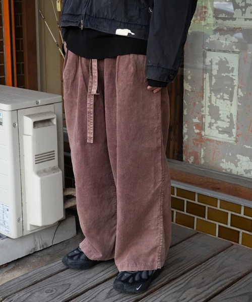 Anachronorm（アナクロノーム）の「【ANACHRONORM】FADED SULFUR DYED LINEN WIDE EASY PANTS（その他パンツ・メンズ・ワイン・2）」の8枚目の写真