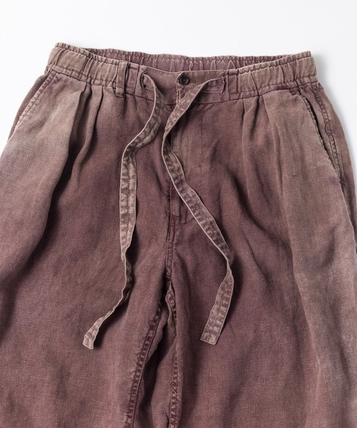 Anachronorm（アナクロノーム）の「【ANACHRONORM】FADED SULFUR DYED LINEN WIDE EASY PANTS（その他パンツ・メンズ・ワイン・2）」の3枚目の写真