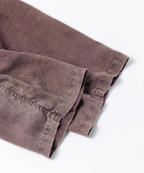 Anachronorm（アナクロノーム）の「【ANACHRONORM】FADED SULFUR DYED LINEN WIDE EASY PANTS（その他パンツ・メンズ・ワイン・2）」の5枚目の写真